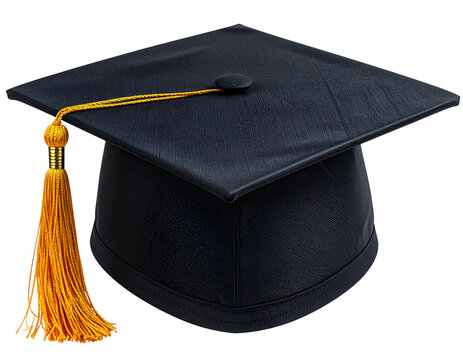 College graduation cap isolated on transparent or white background, png