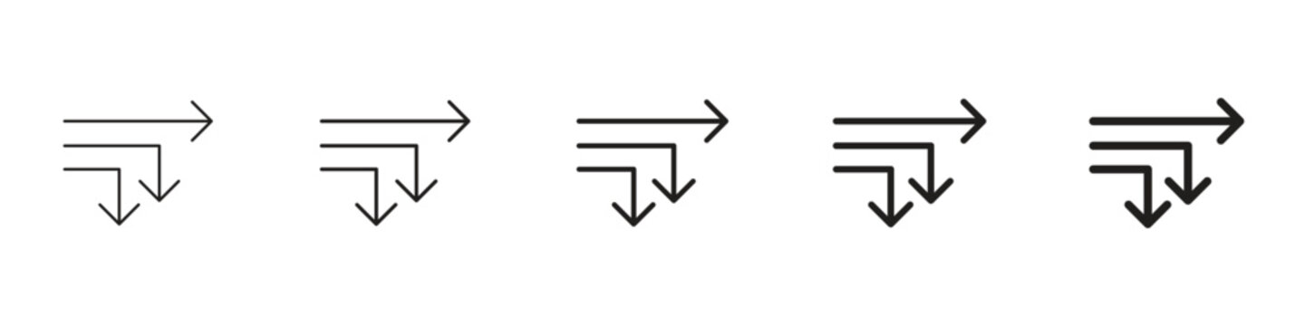 Diagram sankey icon