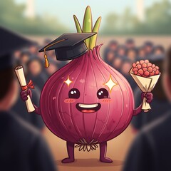 卒業式タマネギの輝き