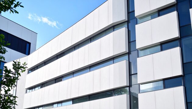 Modern Architectural Marvel - A Contemporary Building with Clean Lines and Design.