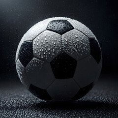 Fototapeta premium 2026 Soccer Championship Concept with Classic Football Close Up