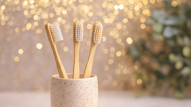 wooden brush in a box