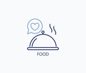 Fototapeta premium Food Icon Or Logo Isolated Vector Illustration