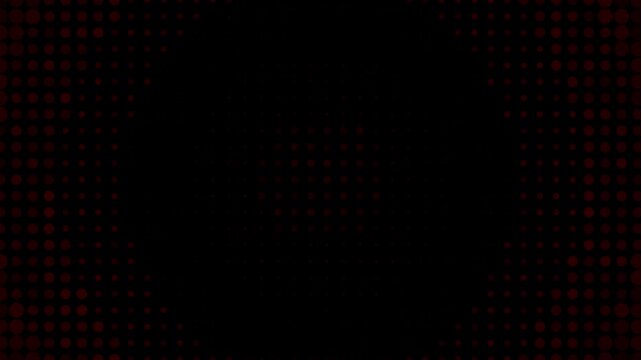 Red dots pattern abstract digital background loop animation ideal for technological presentations, modern events, or vibrant digital displays.
