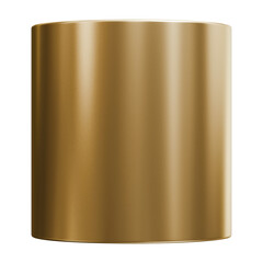 Gold cylinder abstract shape and glossy metallic graphic object art, 3d illustration © Aon Khanisorn
