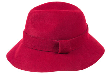 赤い中折れ帽