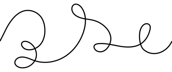 Spring inspired looping wavy line