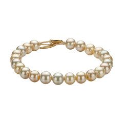 Fototapeta premium Pearl necklace isolated on white background, luxury jewelry accessory elegant beads string gift fashion close-up
