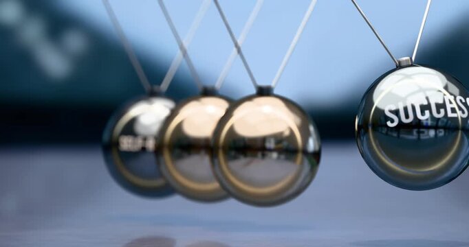 Success is created by self-reflection. Elegant metaphor for self-reflection causing success. Mutual and self inforcing link between self-reflection and success. No AI, created by humans for humans.