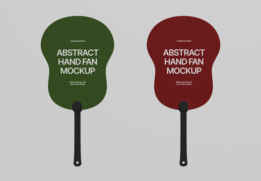 Hand Fan Mockup