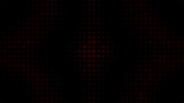Red dots pulsating grid abstract pattern digital background futuristic led display suitable for motion graphics, tech presentations, club visuals, and abstract art projects.