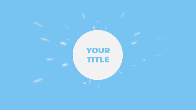 Modern Tech Text Animation Title Wide Format