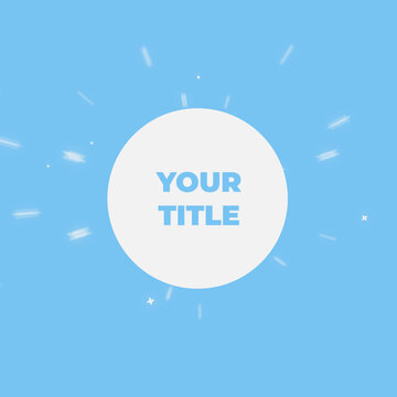 Modern Tech Text Animation Title Square Format