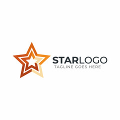 Obraz premium This star logo design, crafted with gradients, symbolizes success and aspiration, making it a perfect choice for creative organizations and individuals.