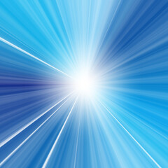 放射状に光る集中線の背景イラスト