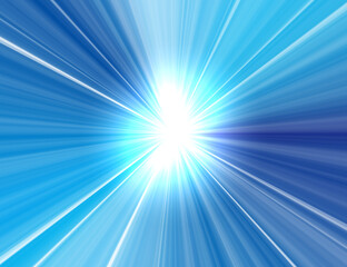 放射状に光る集中線の背景イラスト