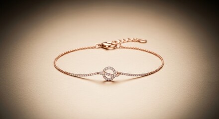 Elegant Rose Gold and Silver Bracelet with Clasp.
