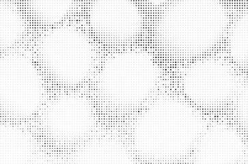 Abstract interconnected black dots and stars pattern on white background, Modern abstract network dot and star texture monochrome style