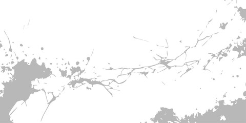 Vintage grunge ink splat vector illustration featuring black paint splashes and a dirty texture border frame on a white paper background with floral nature silhouette design elements