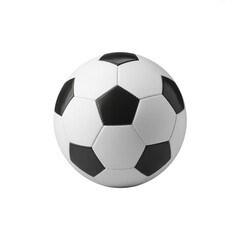 Classic Black and White Soccer Ball Isolated