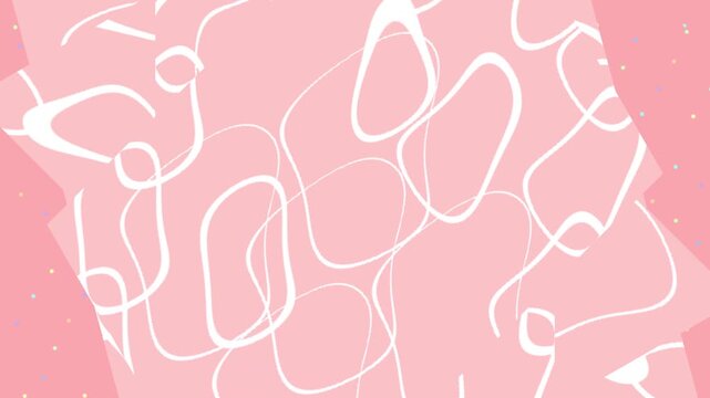 Abstract Pink Background with White Lines.