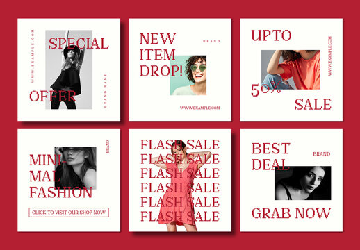 Minimal Fashion Sale Social Media Template