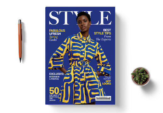 Modern Fashion Magazine Cover Template