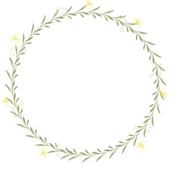 Hand drawn floral frames with flowers. Wreath. Elegant logo template. Vector illustration for labels, branding business identity, wedding invitation