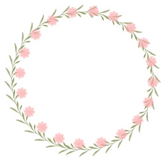 Obraz premium Hand drawn floral frames with flowers. Wreath. Elegant logo template. Vector illustration for labels, branding business identity, wedding invitation