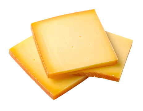Raclette cheese portion slices delicious natural snacks isolated on transparent png