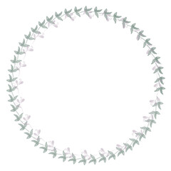 Obraz premium Hand drawn floral frames with flowers. Wreath. Elegant logo template. Vector illustration for labels, branding business identity, wedding invitation