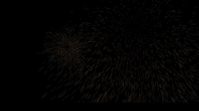 Bloom of firework with dark background,  real shining fireworks for celebration background. 
Fireworks Spectacular Composition in 4k. Fireworks display celebration with sound audio.