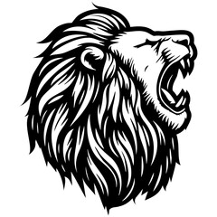 Lion Head Illustration. © shawnfighterlin