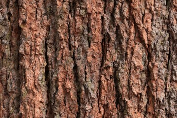 Fototapeta premium Seamless Cedar Bark Texture Vertical Grooves 8K Natural Background Art