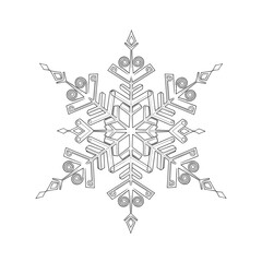 Winter Snowflake Holiday Decoration Illustration