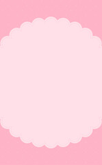 濃いピンクのかわいい格子柄とフレーム5_縦