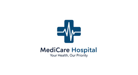Obraz premium Healthcare Heart Cross Logo Design for Hospital, Clinic and Medical Center