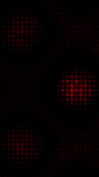 Red dots abstract digital matrix pattern technology background dynamic halftone