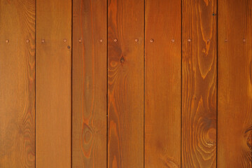 Fototapeta premium Warm wooden plank wall texture with natural grain rustic background