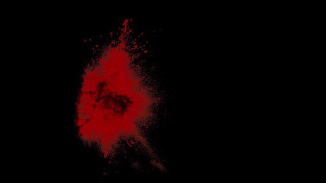 Blood Splatter Animated, Red Blood Splashes Background Video , Blood Background Blood Dripping Down A White Surface. Abstract Horror Background