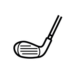 vector illustration of a golf club