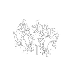 Obraz premium Business meeting with diverse team discussing ideas around a table.