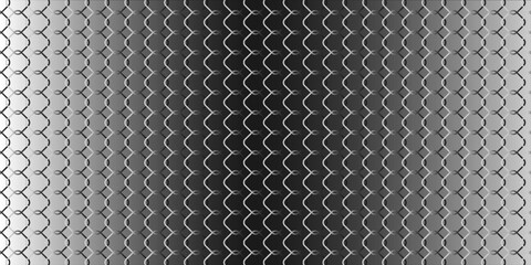 Fishing net seamless pattern. Soccer and football gates mesh. Fishnet texture. Basketball hoop and hockey net pattern. Sportswear texture. Chain link fence. Vector illustration on black background. © Ainul