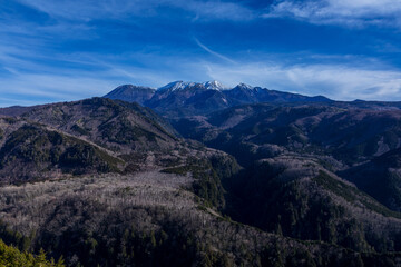 初冬の御嶽山　岐阜県 下呂市 小坂町 御嶽パノラマラインから