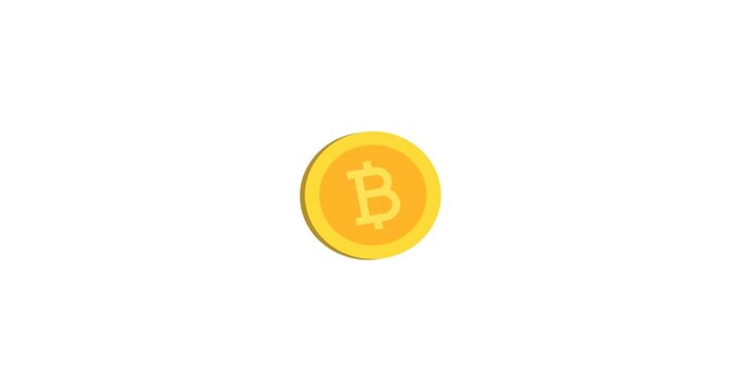 Bitcoin Cryptocurrency Digital Money Animation
