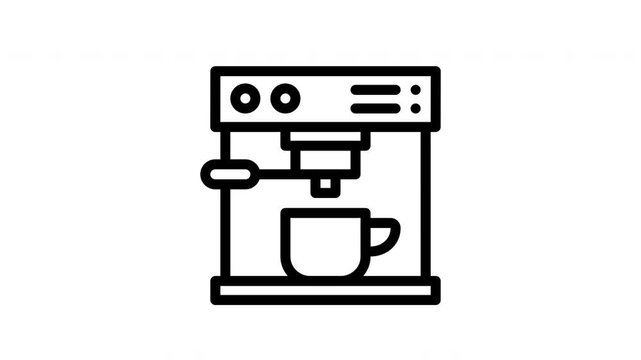 coffee machine animated icon