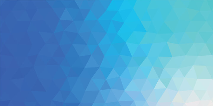 Luxury abstract blue polygon vector background. polygonal mosaic with blue gradient - Abstract geometric background - Low poly