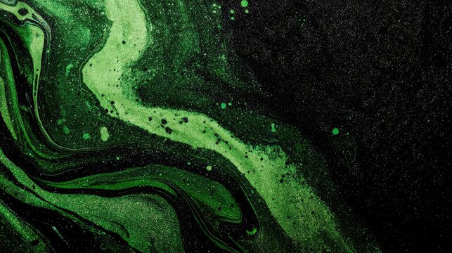 Abstract green textured background, with a main color scheme of green and black and detailed texture, suitable for backgrounds, banners, etc.