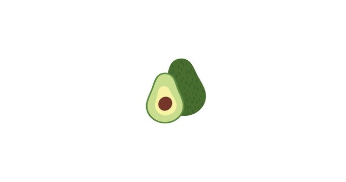 Avocado Fruit Healthy Superfood Animation