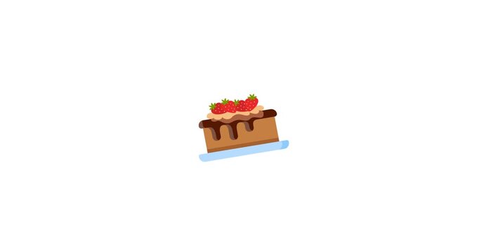 Cake Dessert Celebration Sweet Animation